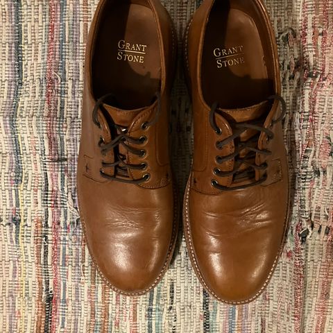 Grant Stone Plain Toe Blucher in Badalassi Carlo Saddle Tan Minerva