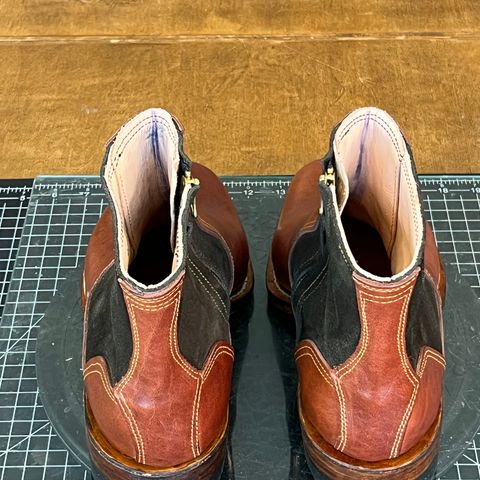 DIY Zip Boot in S.B Foot - Unknown & C.F. Stead Loden Repello Calf Suede
