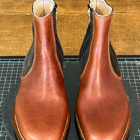 DIY Zip Boot in S.B Foot - Unknown & C.F. Stead Loden Repello Calf Suede