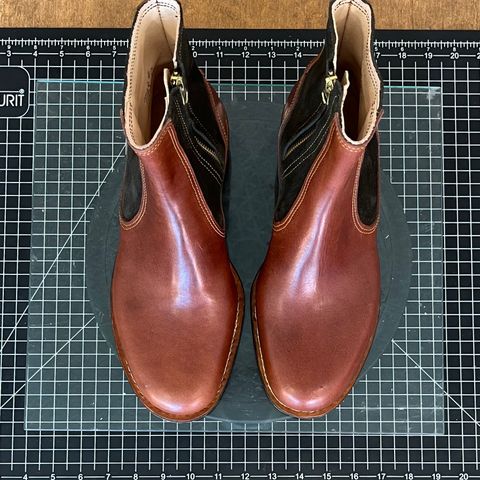 DIY Zip Boot in S.B Foot - Unknown & C.F. Stead Loden Repello Calf Suede