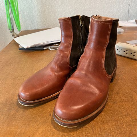 DIY Zip Boot in S.B Foot - Unknown & C.F. Stead Loden Repello Calf Suede