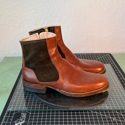 DIY Zip Boot in S.B Foot - Unknown & C.F. Stead Loden Repello Calf Suede