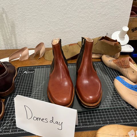 DIY Zip Boot in S.B Foot - Unknown & C.F. Stead Loden Repello Calf Suede