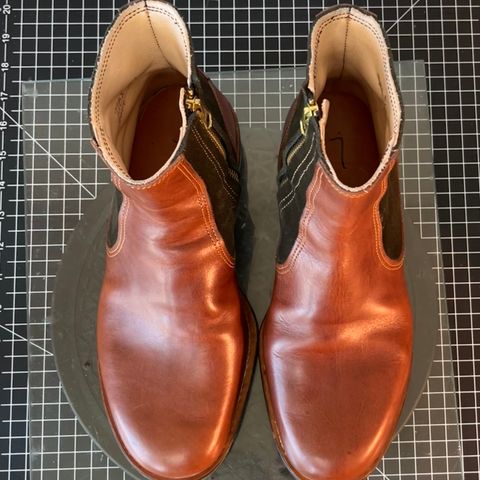 DIY Zip Boot in S.B Foot - Unknown & C.F. Stead Loden Repello Calf Suede
