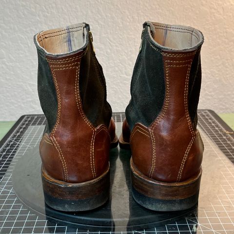 DIY Zip Boot in S.B Foot - Unknown & C.F. Stead Loden Repello Calf Suede