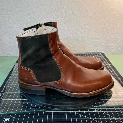 DIY Zip Boot in S.B Foot - Unknown & C.F. Stead Loden Repello Calf Suede