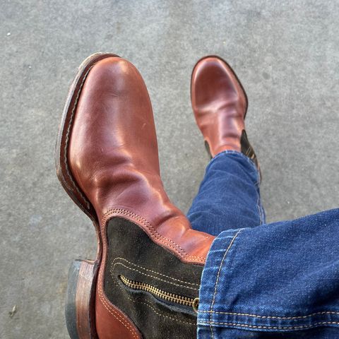 DIY Zip Boot in S.B Foot - Unknown & C.F. Stead Loden Repello Calf Suede