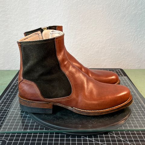 DIY Zip Boot in S.B Foot - Unknown & C.F. Stead Loden Repello Calf Suede