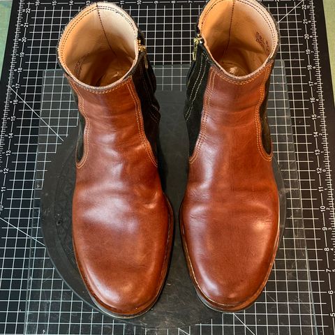 DIY Zip Boot in S.B Foot - Unknown & C.F. Stead Loden Repello Calf Suede