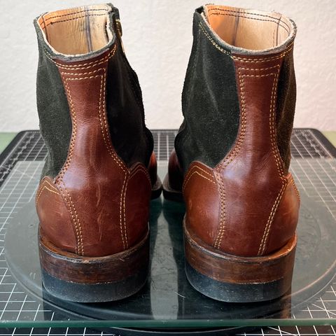 DIY Zip Boot in S.B Foot - Unknown & C.F. Stead Loden Repello Calf Suede