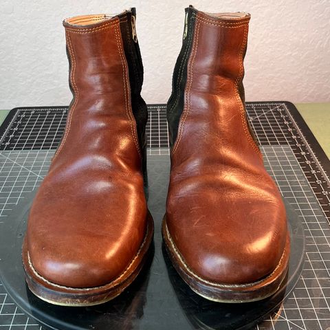DIY Zip Boot in S.B Foot - Unknown & C.F. Stead Loden Repello Calf Suede