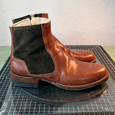 DIY Zip Boot in S.B Foot - Unknown & C.F. Stead Loden Repello Calf Suede