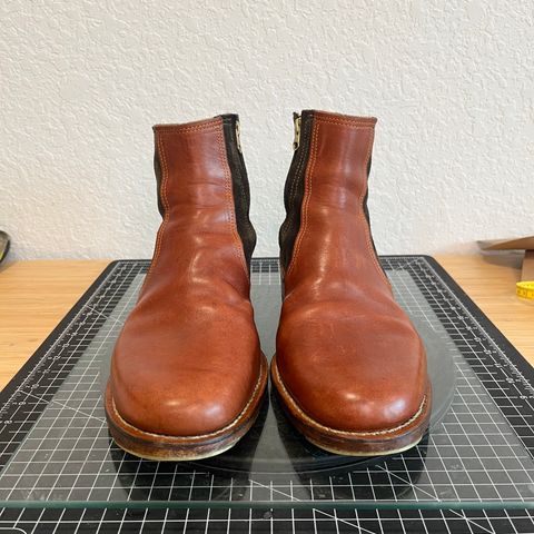 DIY Zip Boot in S.B Foot - Unknown & C.F. Stead Loden Repello Calf Suede