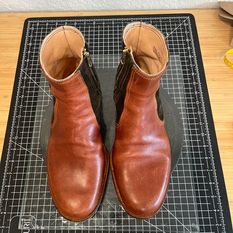 DIY Zip Boot in S.B Foot - Unknown & C.F. Stead Loden Repello Calf Suede
