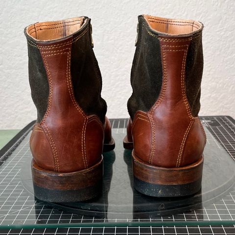 DIY Zip Boot in S.B Foot - Unknown & C.F. Stead Loden Repello Calf Suede