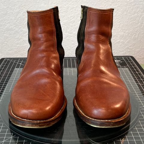 DIY Zip Boot in S.B Foot - Unknown & C.F. Stead Loden Repello Calf Suede