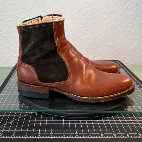 DIY Zip Boot in S.B Foot - Unknown & C.F. Stead Loden Repello Calf Suede