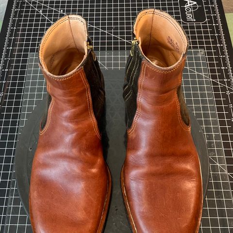 DIY Zip Boot in S.B Foot - Unknown & C.F. Stead Loden Repello Calf Suede