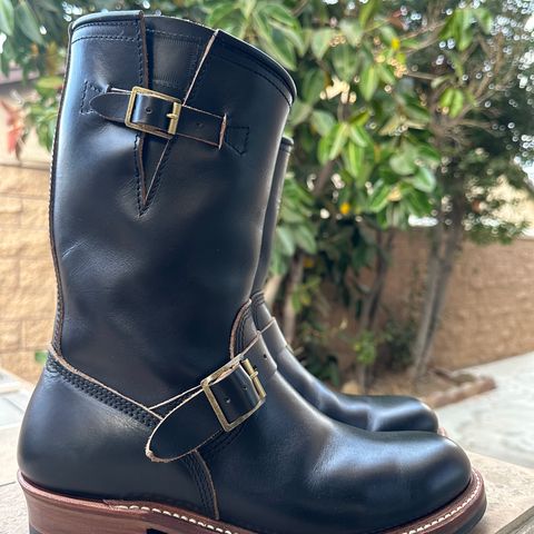 Search result thumbnail of John Lofgren Wabash Engineer Boots in Horween Black Chromexcel