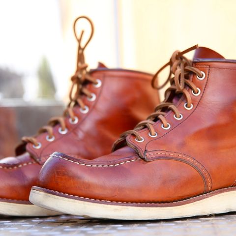 View photo of Red Wing 8-Inch Classic Moc in S.B. Foot Oro Legacy