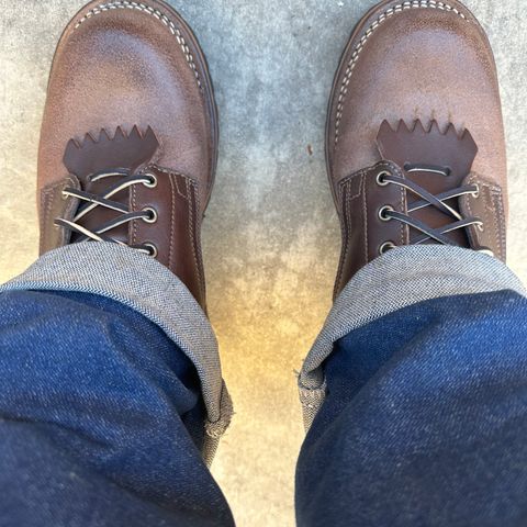 Drew's 8-Inch Logger in Brown Roughout