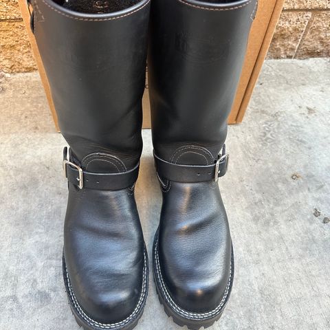 View photo of Wesco Boss Engineer Boot in Seidel Black Tie Domain