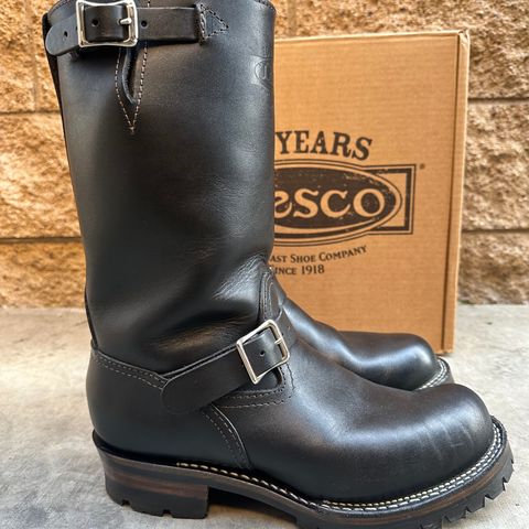 View photo of Wesco Boss Engineer Boot in Seidel Black Tie Domain