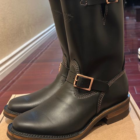 View photo of Wesco Boss Engineer Boot in Seidel Black Tie Domain