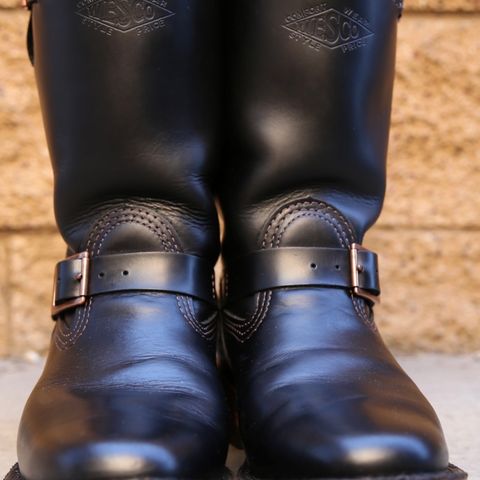 View photo of Wesco Boss Engineer Boot in Seidel Black Tie Domain
