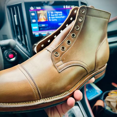 Viberg Service Boot in Horween Natural Chromexcel