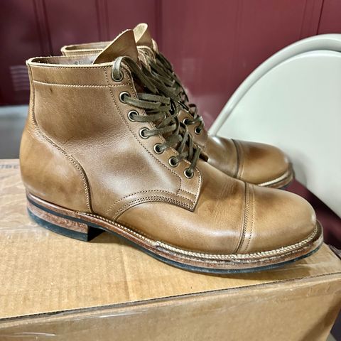 Viberg Service Boot in Horween Natural Chromexcel