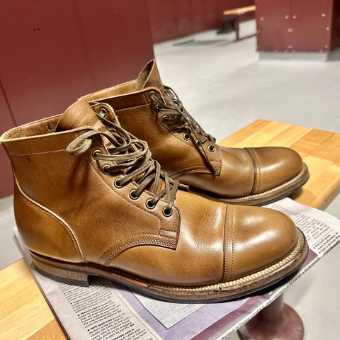 Viberg Service Boot in Horween Natural Chromexcel