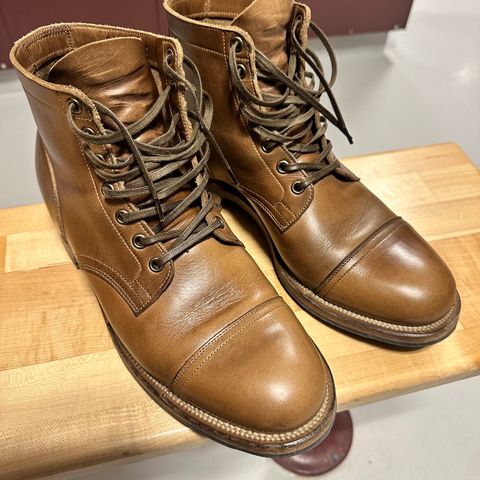 Viberg Service Boot in Horween Natural Chromexcel