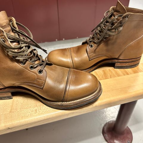 Viberg Service Boot in Horween Natural Chromexcel