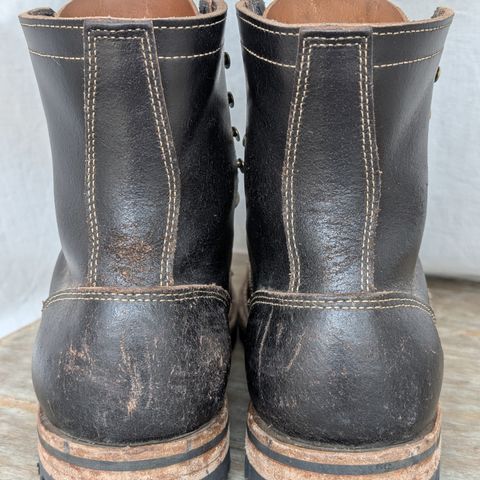 Truman Cap Toe Boot in Horween Black Waxed Flesh