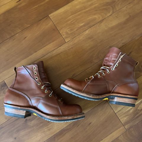 White's x Division Road LTT Lineman 350 in Horween British Tan Chromexcel