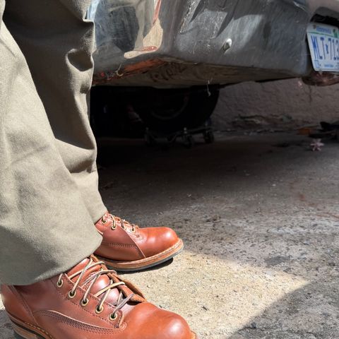 White's x Division Road LTT Lineman 350 in Horween British Tan Chromexcel