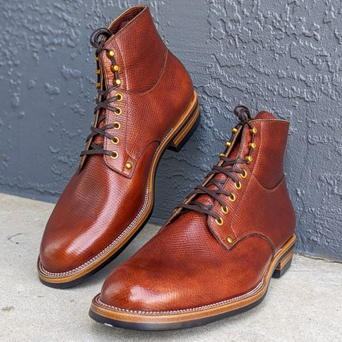 Iron Boots Type 1 in Horween Pioneer Hatchgrain