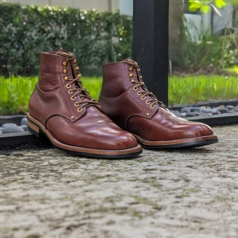 Iron Boots Type 1 in Horween Pioneer Hatchgrain