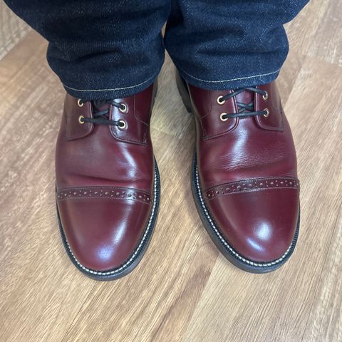 Grant Stone Garrison Boot in Horween Burgundy Chromexcel
