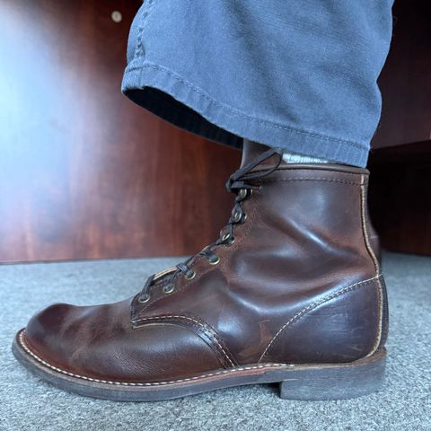 Red Wing Blacksmith in S.B. Foot Copper Rough and Tough