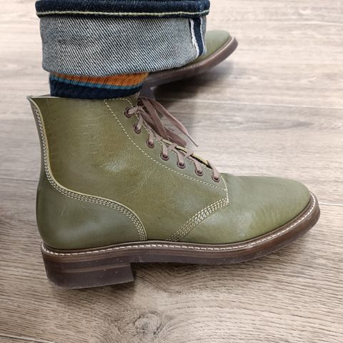 John Lofgren M-43 Service Shoes in Shinki Olive Shrunken Horsebutt