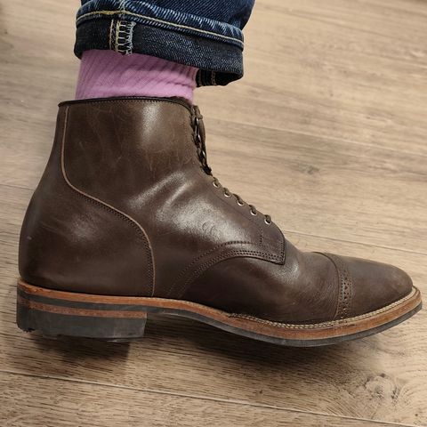 Viberg Service Boot in Maryam Moss Horsebutt