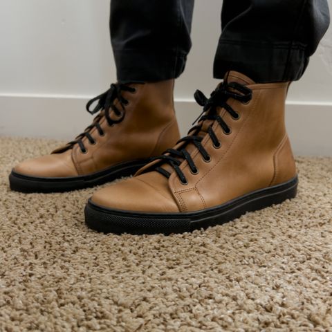 GORAL Goral X Rose Anvil SMUGS in Horween Natural Chromexcel