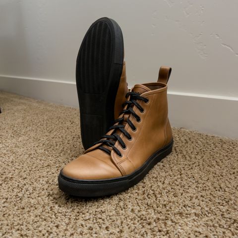 GORAL Goral X Rose Anvil SMUGS in Horween Natural Chromexcel