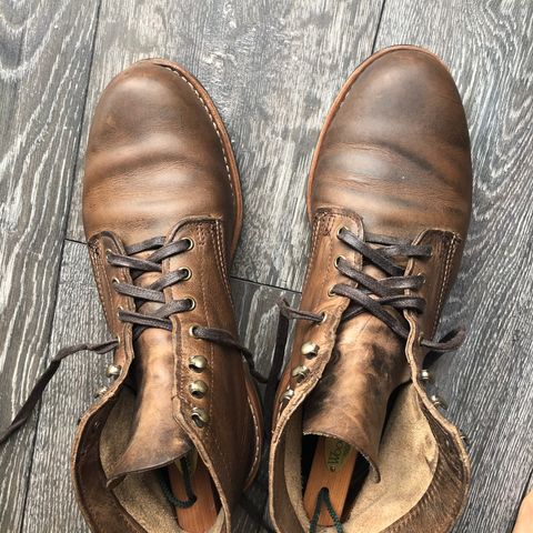Wolverine 1000 Mile Evans Boot in Horween Stone Chromexcel