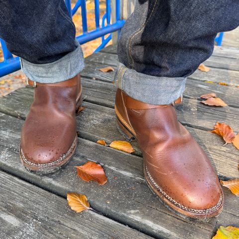 Viberg Engineer in Horween Crust Chromexcel