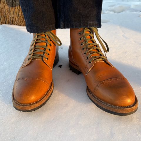Viberg Service Boot BCT in Horween Oak Chromepak