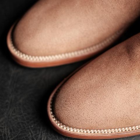 Briselblack The Seventh Chelsea Boot in Maryam Natural Reverse Horsebutt