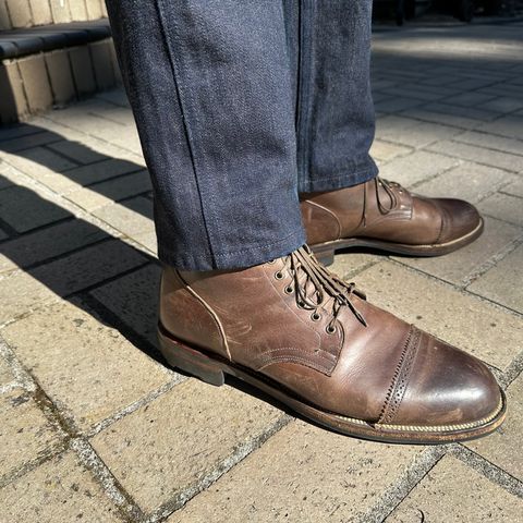 Viberg Service Boot PCT in Maryam Port 1071 Vitello Calf Nubuck